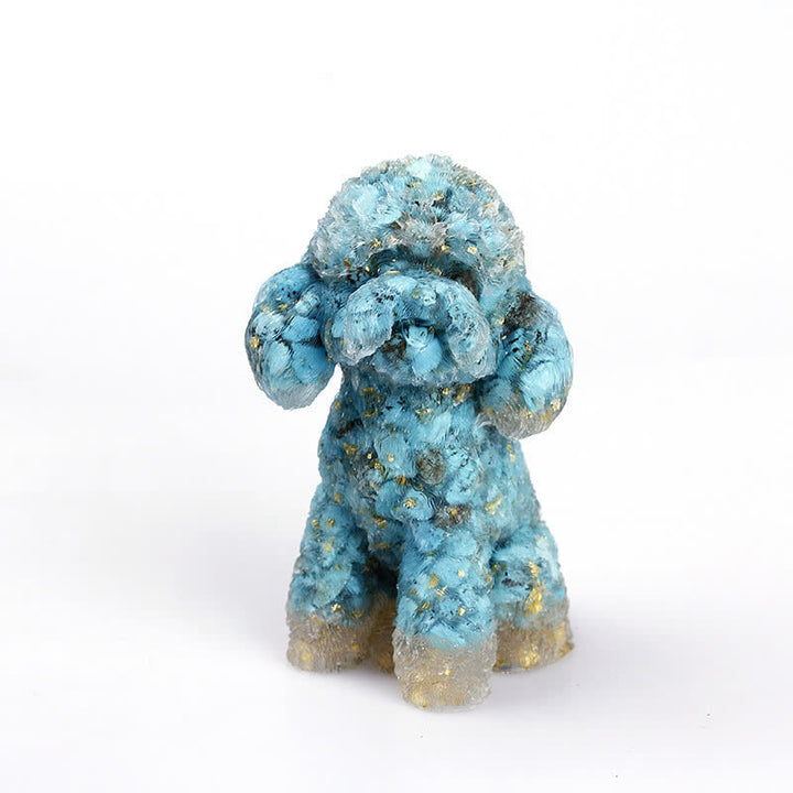 Natural Crystal Poodle Gemstone Decoration