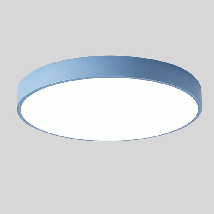 Wood Macaroon Circular Ceiling Light