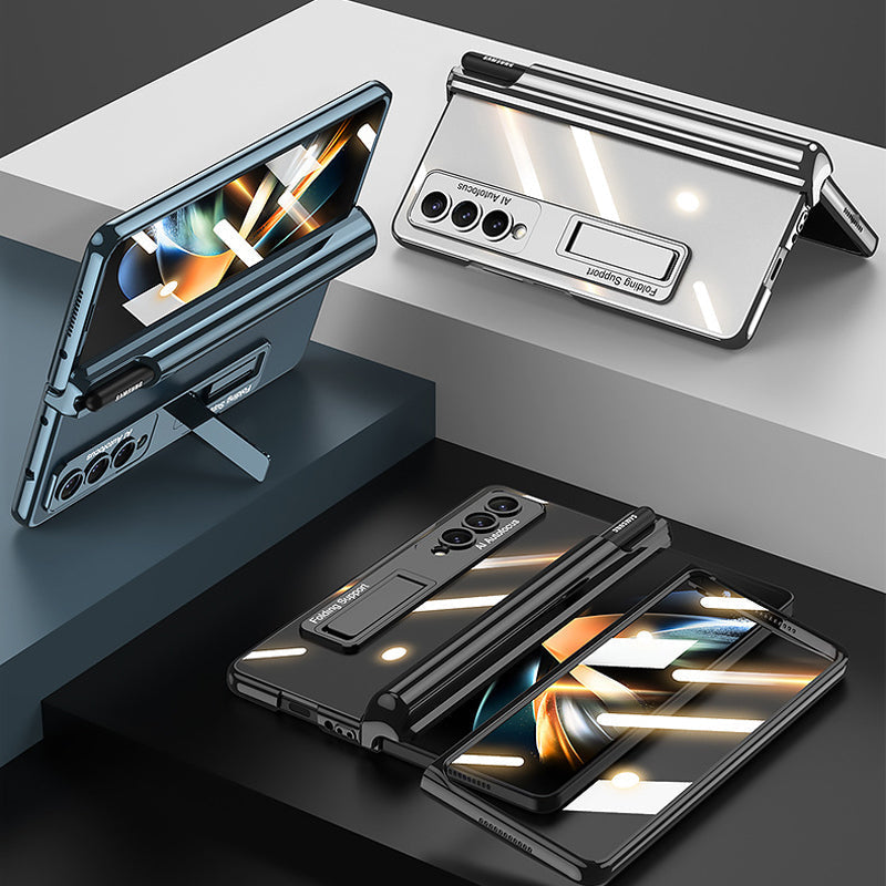 Samsung foldable phone case with integrated film