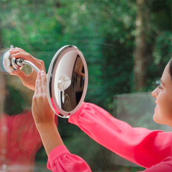 10x magnification LED illuminated makeup mirror