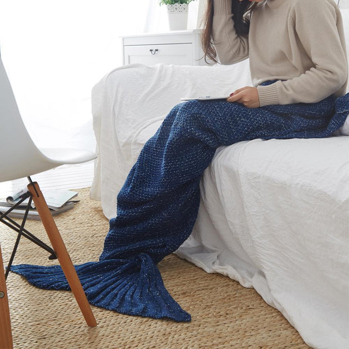 Warm and soft mermaid fabric