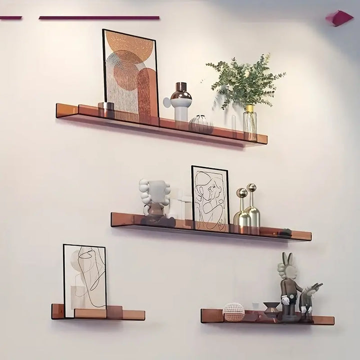 Floating Wall Shelf - Industrial Wall Shelf - Shower Shelf - Shower Board - Blue
