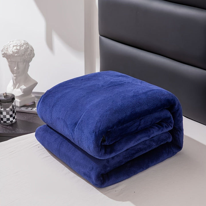 Soft and warm grey flannel blanket for all seasons