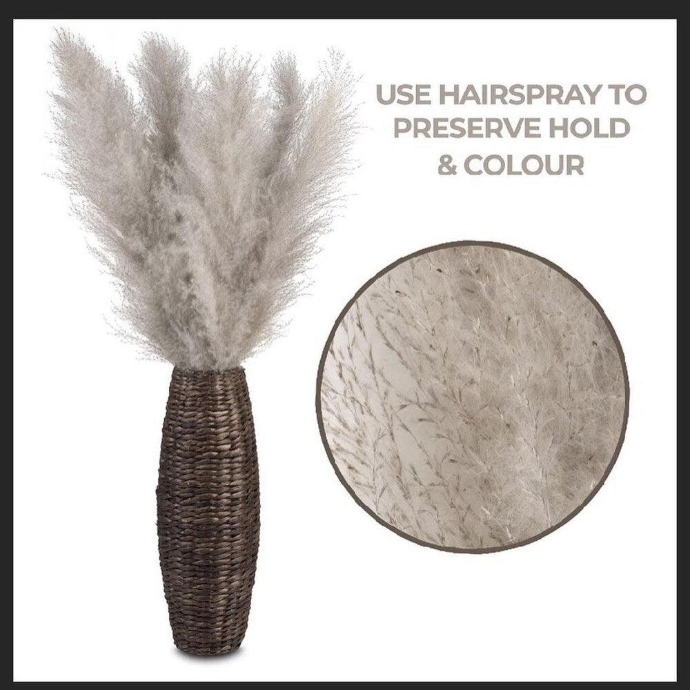 80 cm natural, real dried pampas grass bouquet (white / beige / grey) │ fluffy feather for modern boho home decor