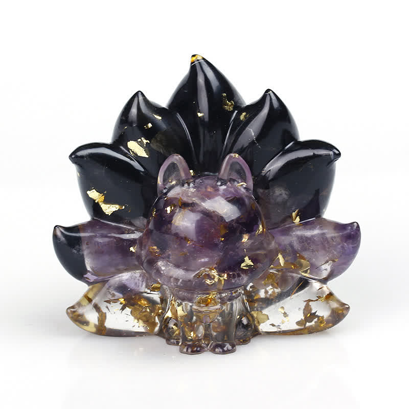 Nine-Tailed Fox Gemstone Decoration