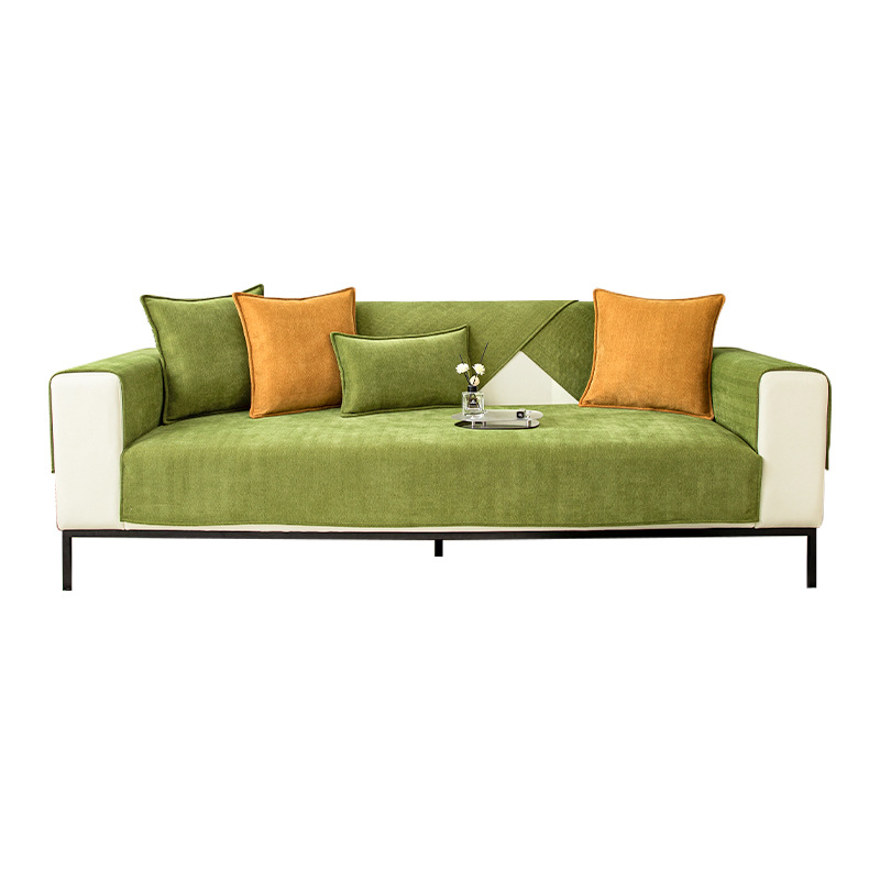Herringbone Chenille Fabric Furniture Protector Sofa Cover |