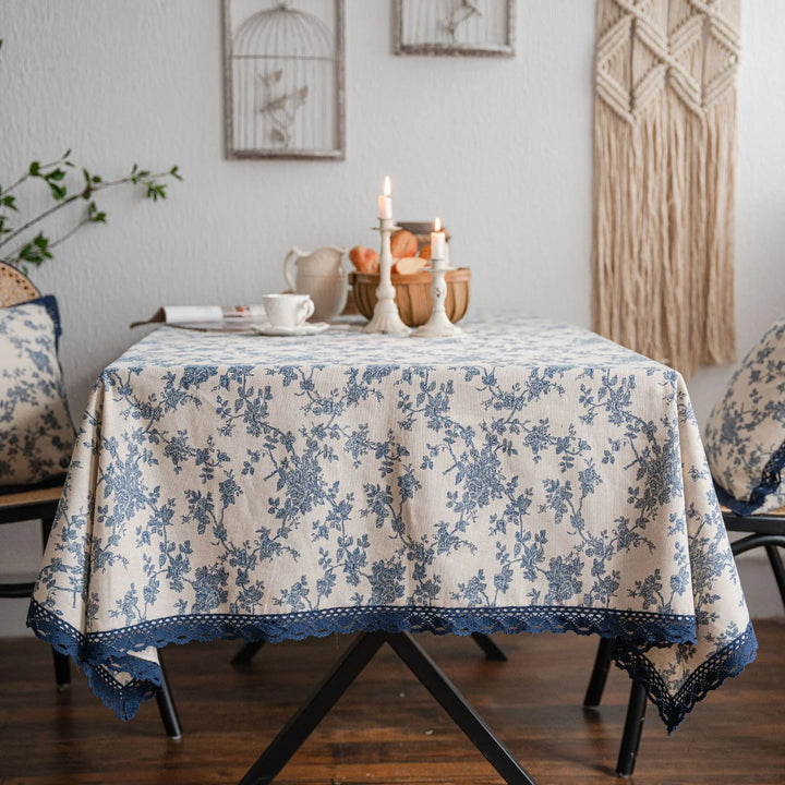 Pastoral Cotton-Linen Tablecloth