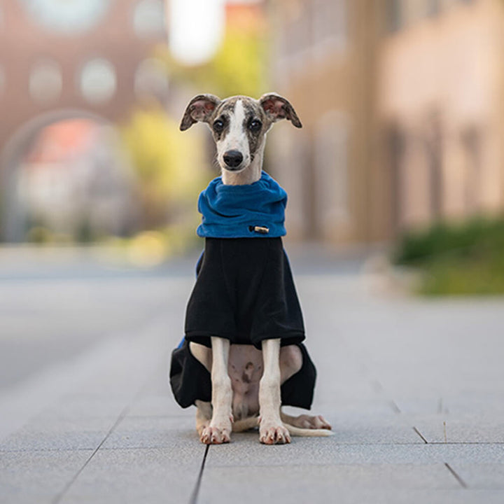 Full Protection Polar Fleece Dog Overall with Removable Collar
