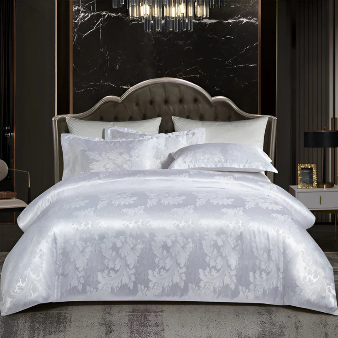 Luxury Satin Duvet Cover with Pillowcases – Silky Soft &amp; Breathable Bedding