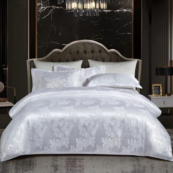 Luxury Satin Duvet Cover with Pillowcases – Silky Soft &amp; Breathable Bedding