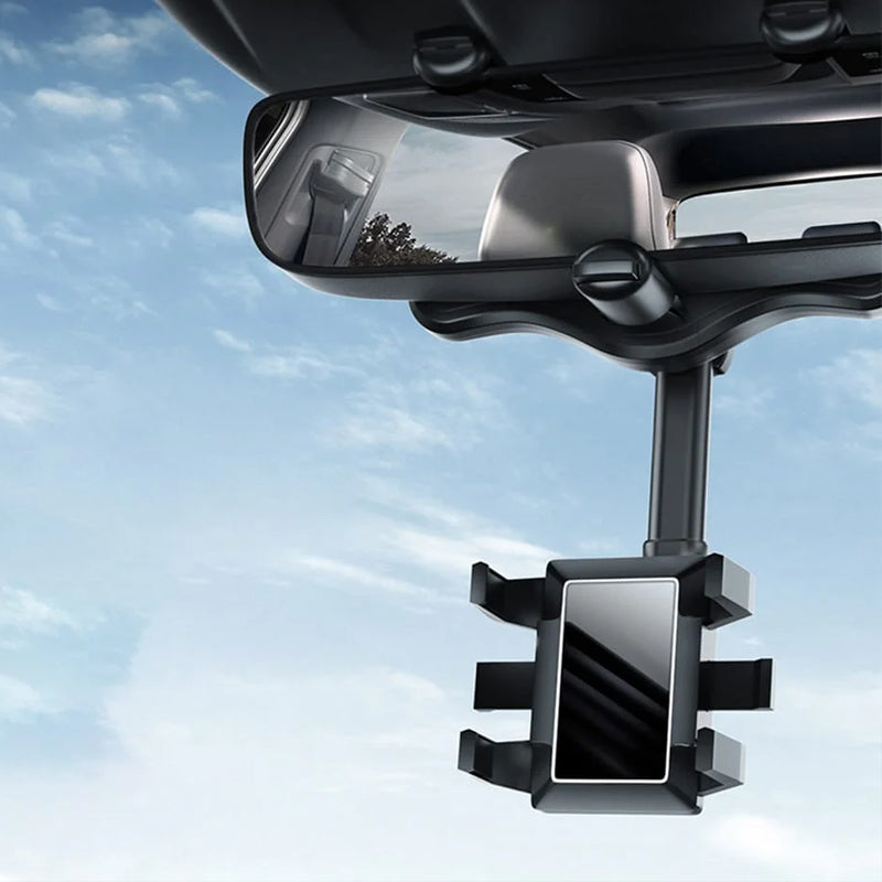 Multifunctional Rotatable Car Rearview Mirror Phone Holder