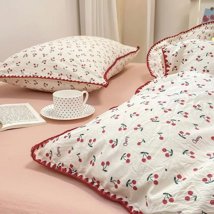 Blossom &amp; Berry Dream Bedding Set 4pcs Floral Duvet Cover