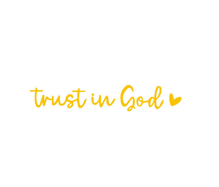 “Trust in God” Rear-View Mirror Decal