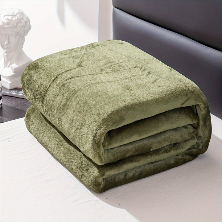 Soft and warm grey flannel blanket for all seasons