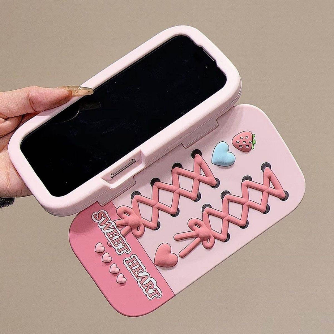 BerryGuard Silicone Mirror Case — All-round safe protection with a stylish mirror for carefree elegance |