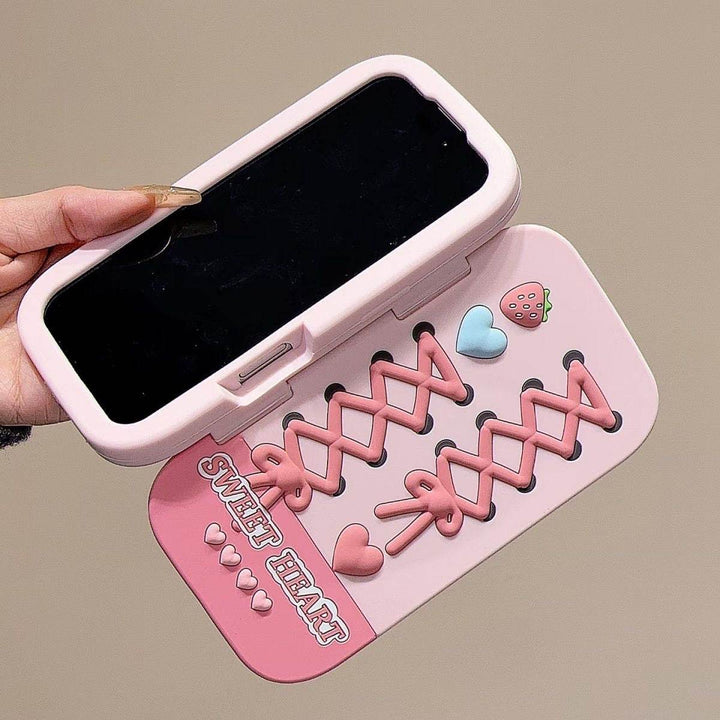 BerryGuard Silicone Mirror Case — All-round safe protection with a stylish mirror for carefree elegance |