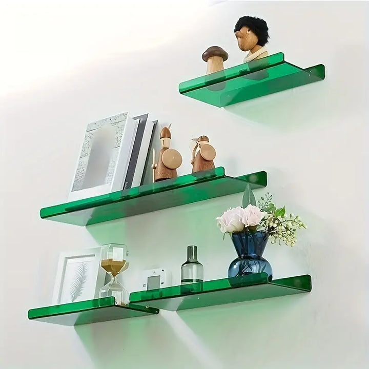 Floating Wall Shelf - Industrial Wall Shelf - Shower Shelf - Shower Board - Blue
