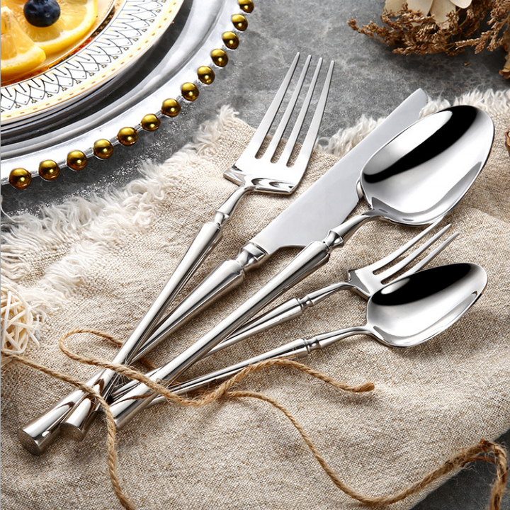 Classic Stainless Steel Set with Elegant Handles