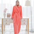 Bathrobe Long | Fluffy & Warm | With Shawl Collar & Tie Belt