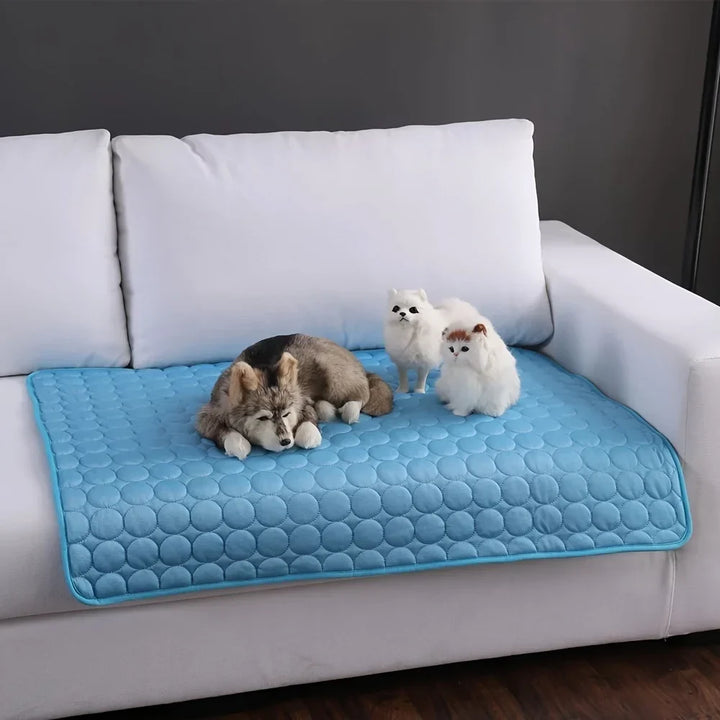 Extra Large Dog Cooling Mat | Summer Pet Bed for Small &amp; Big Dogs | Durable Blanket for Cats &amp; Sofa Protection - Ice Pad Blanket |