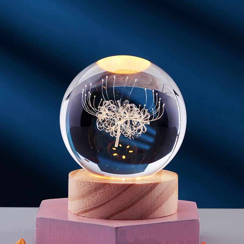Elegant 3D LED Night Light with Sparkling Star Effect