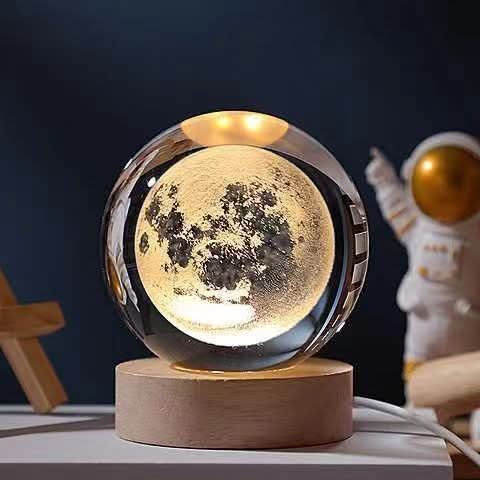 Elegant 3D LED Night Light with Sparkling Star Effect