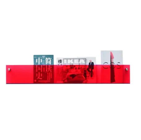 ClearLine – Stylish Acrylic Wall Shelf for Magazines