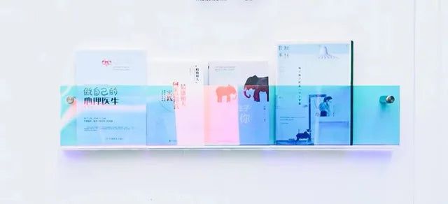 ClearLine – Stylish Acrylic Wall Shelf for Magazines