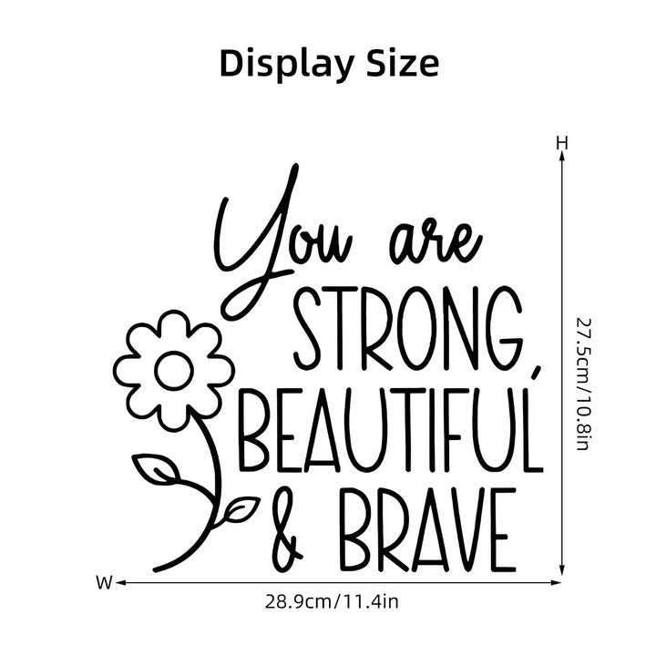 Daily Affirmation Quotes Mirror Stickers Removable Peel N Stick Vinyl Decals For Bathroom Bedroom Inspirational Home Decor Touches |