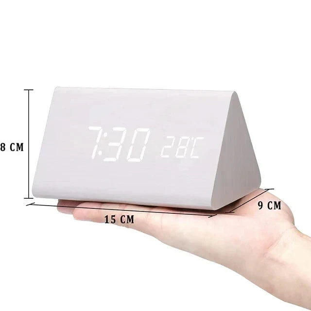 Charms | Digital Wooden Alarm Clock | Including Temperature Display