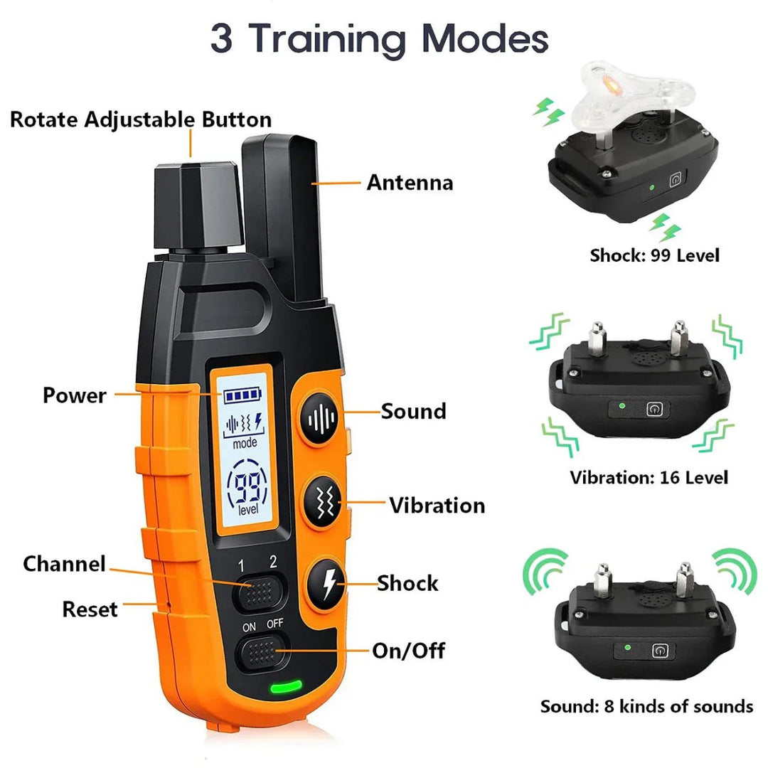 Professional 1000 m Remote Training Collar for Dogs