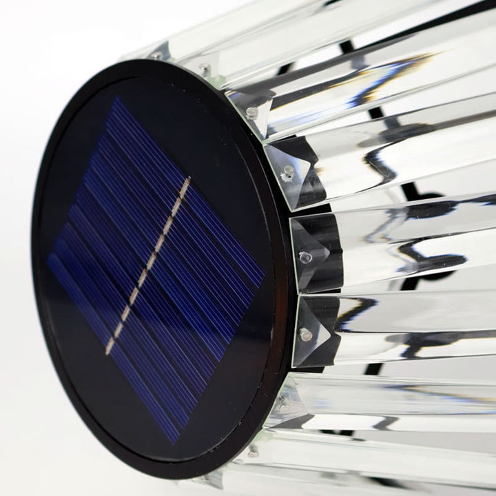 Contemporary Industrial Waterproof Solar USB Iron Glass Outdoor LED Standing Floor Lamp For Garden |