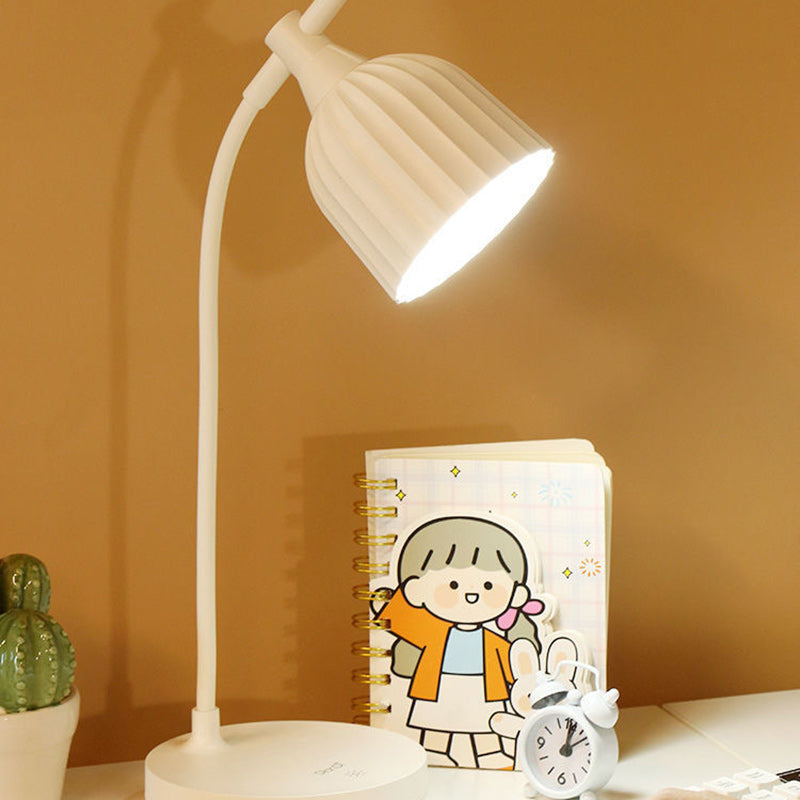 Modern Minimalistic Round Folded ABS LED Table Lamp For Living Room