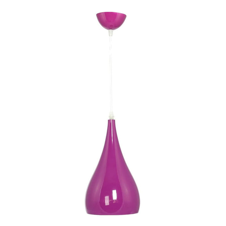 Nordic Iron Wood Aluminum Pumpkin Water Drop 1-Light Pendant Light for Dining Room