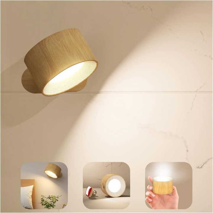 FlexiLamp – Wireless, Rechargeable Wall Light with 360° Rotation