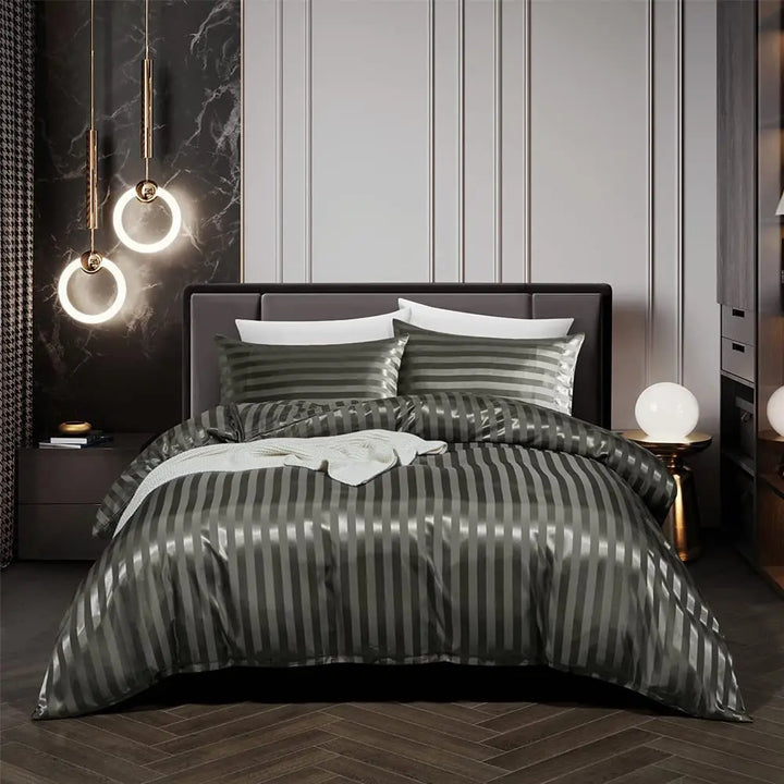 NoirLuxe Set - Luxury Satin Duvet Cover for the Bedroom