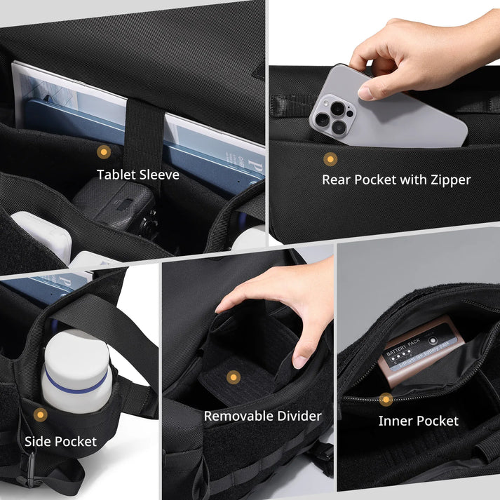 Camera Courier Bag - 9L Compact Photography Courier for DSLR &amp; Mirrorless Cameras
