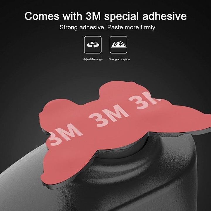 Car Mirror Large Vision Rear View Auxiliary Reversal Blind Zone Wide Angle Mirror360 Rotation Adjustable  Dual Lens Coach Mirror