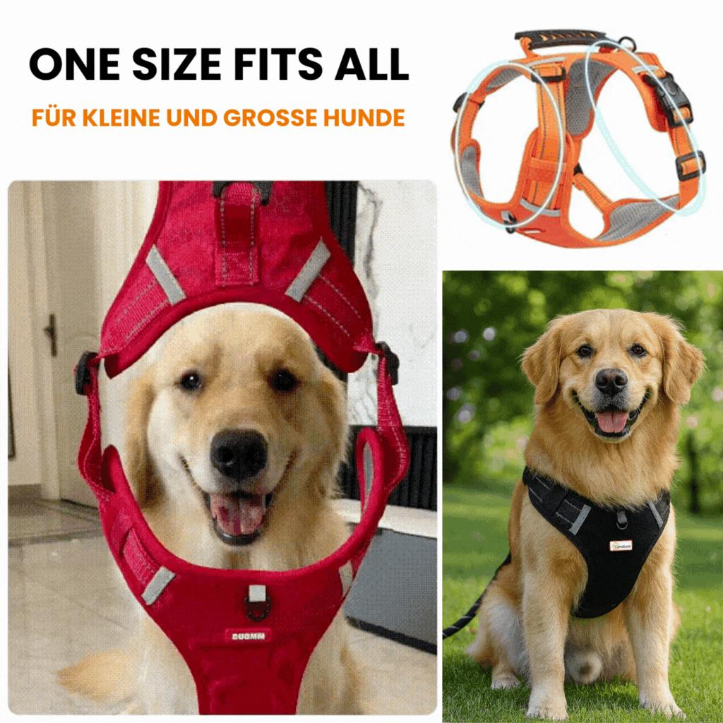 HappyHund Safety Harness Reflective |