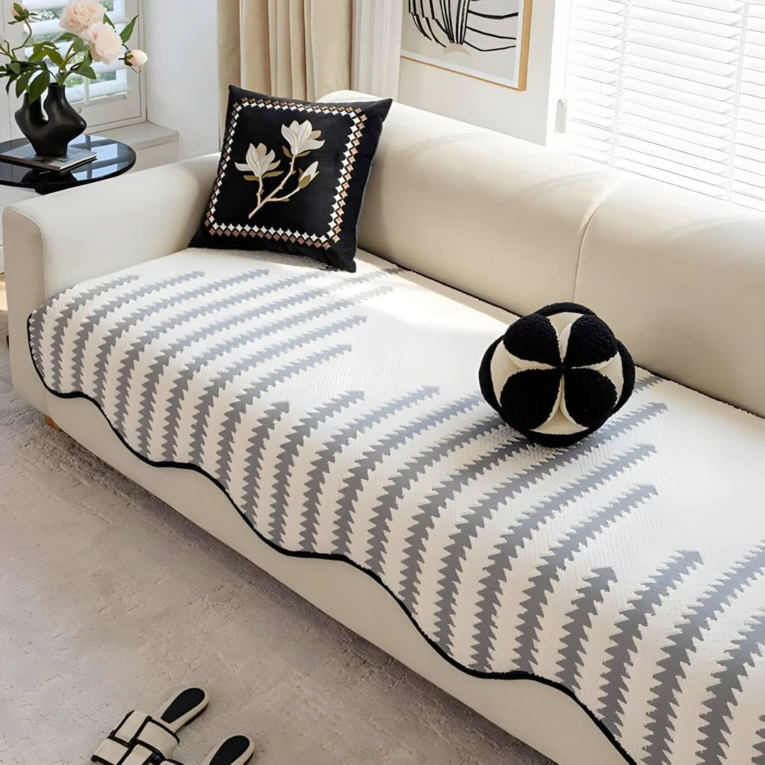 Modern Chenille Sofa Cover with Stylish Protection