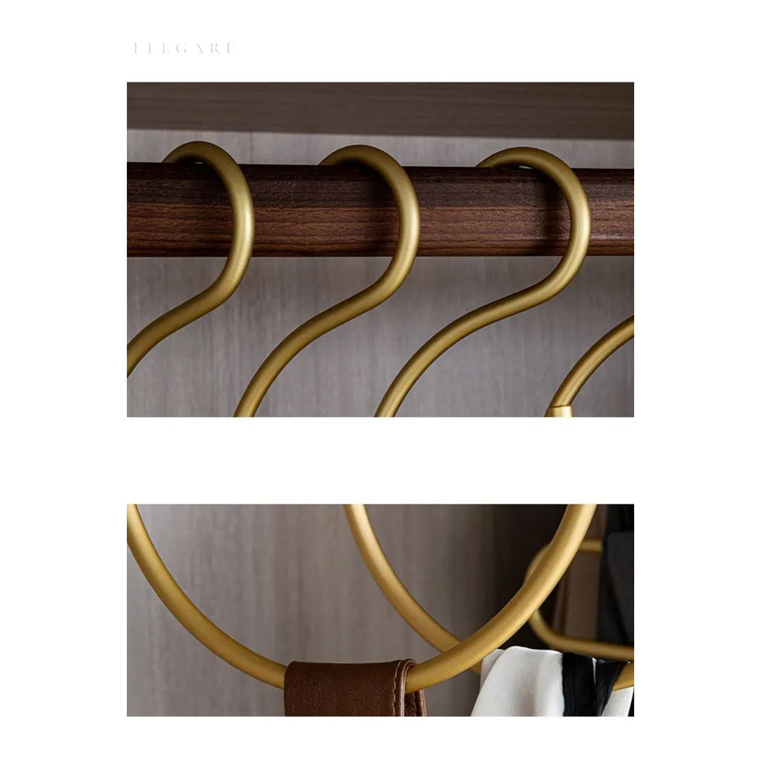 S-shaped hanger - Elegant and space-saving metal wardrobe hanger (Set of 5)