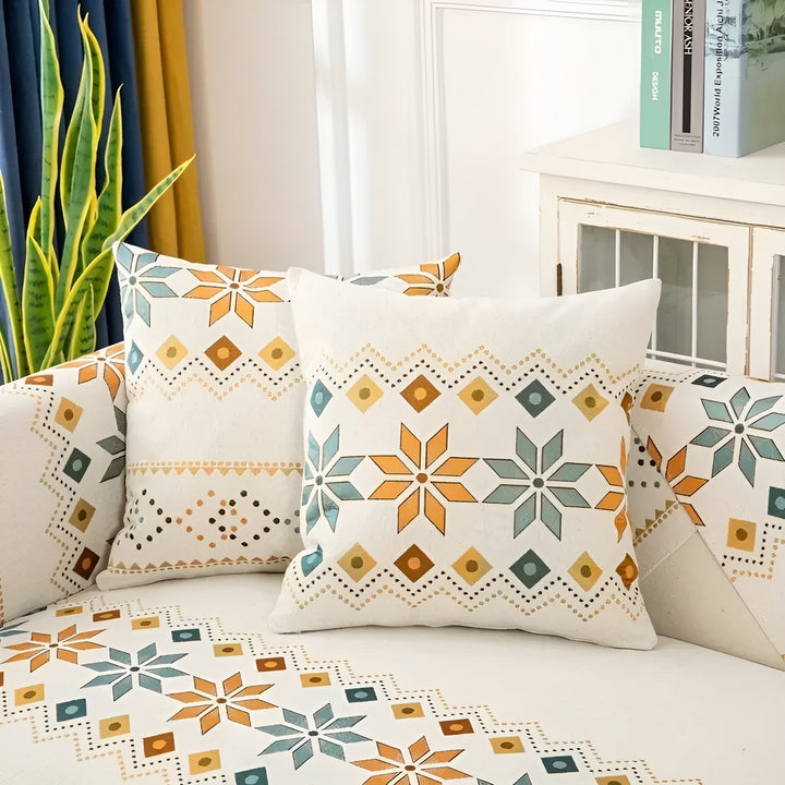 Boho Style Sofa Cover – Elastic &amp; Usae Year-Round | Protects and Gives a New Look |