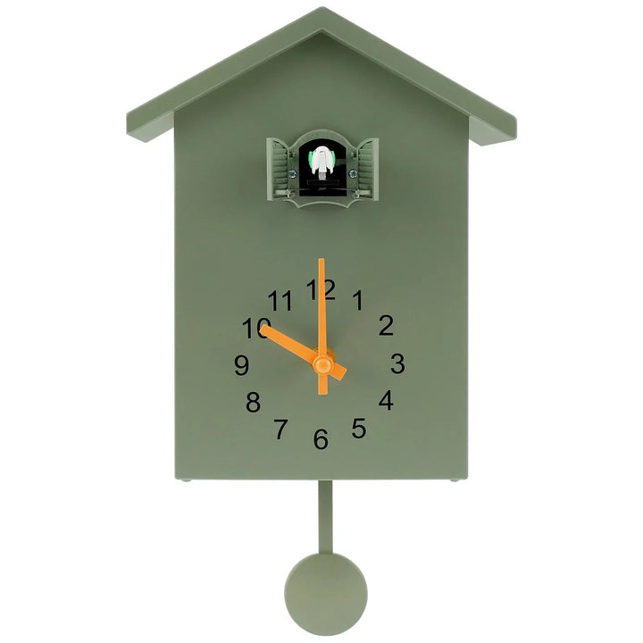 Cuckoo Clock Cuckoo Sound Clock with Pendulum Delicate Cuckoo Clock Bird Battery Operated Cuckoo Wall Clock for Living Room Decor