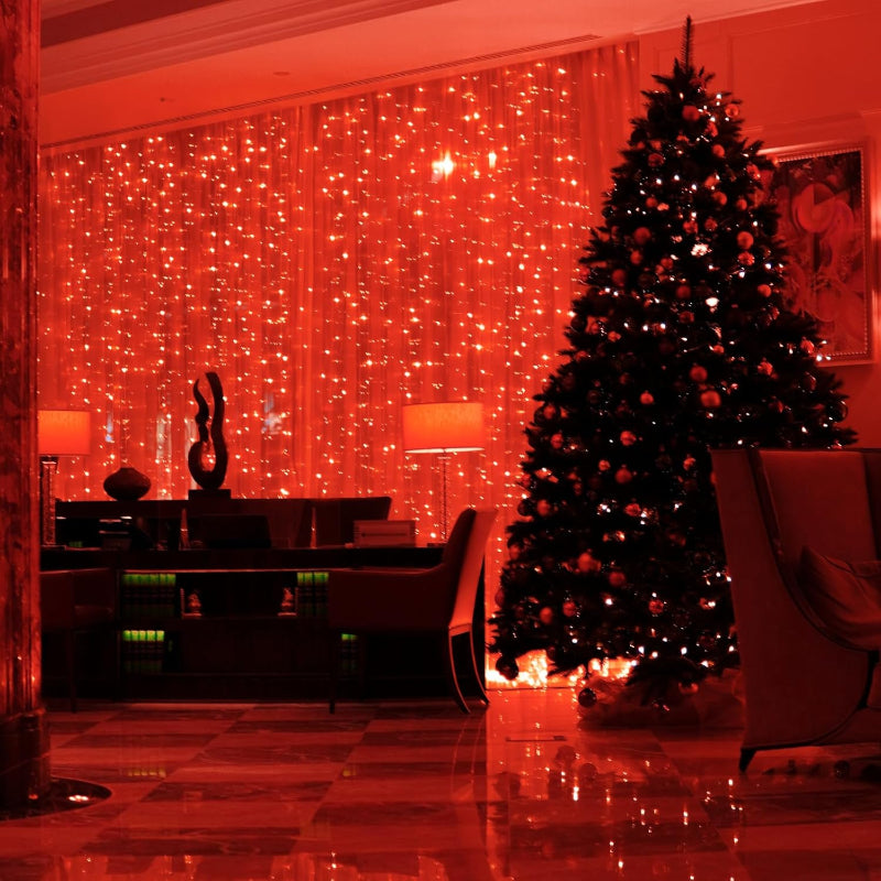 Lamps for curtains with modes and waterproof design