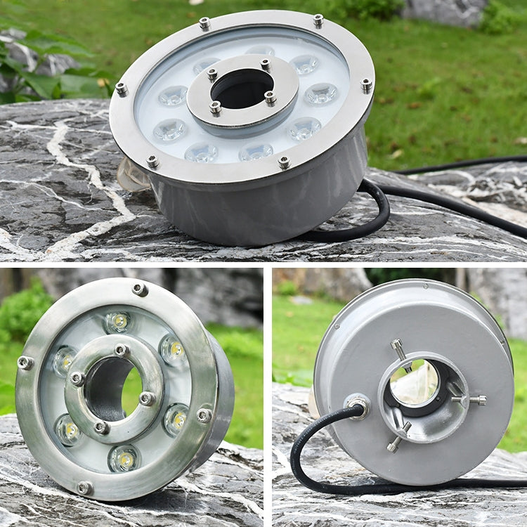 6W Landscape colour Changing Ring LED Aluminum Alloy Underwater Fountain Light (colour Changing)