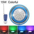 15W LED Stainless Steel Wall Mounted Pool Lighting Landscape Underwater Light (coloured Light + Remote Control)