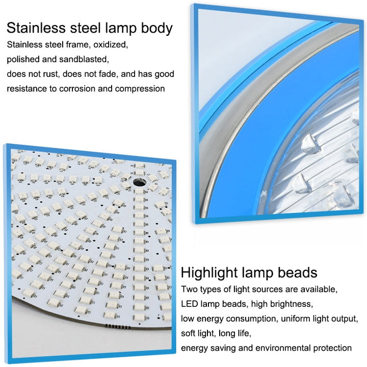 15W LED Stainless Steel Wall Mounted Pool Lighting Landscape Underwater Light (coloured Light + Remote Control)