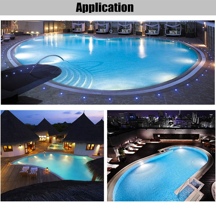 15W LED Stainless Steel Wall Mounted Pool Lighting Landscape Underwater Light (coloured Light + Remote Control)