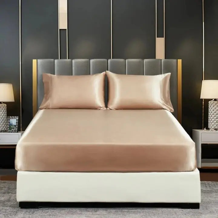 Ice Silk Bed Sheet – Cool &amp; breathable bedding set