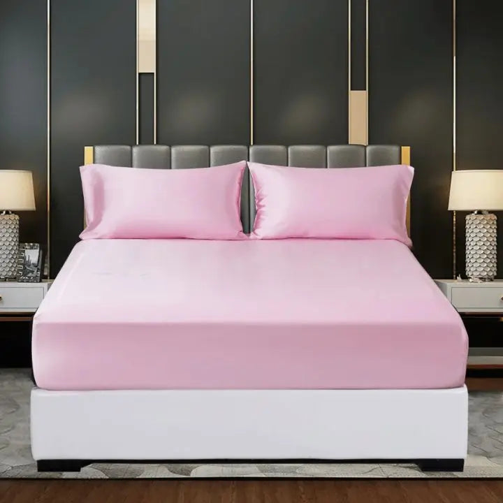 Ice Silk Bed Sheet – Cool &amp; breathable bedding set